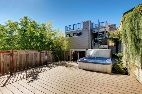 Hot Tub Deck Installation in Rockford