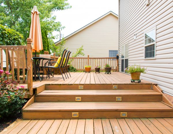 Wooden Patio Installation in Rockford